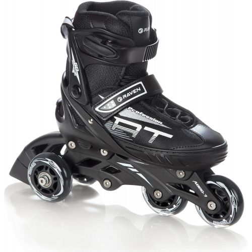  RAVEN 4in1 Inlineskates/Triskates/Rollschuhe/Schlittschuhe Profession Black verstellbar