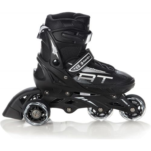  RAVEN 4in1 Inlineskates/Triskates/Rollschuhe/Schlittschuhe Profession Black verstellbar