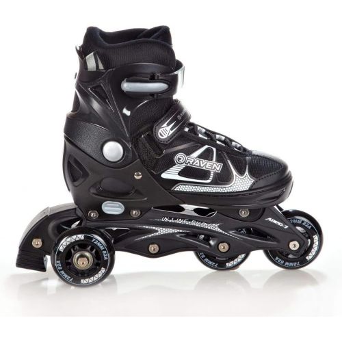  RAVEN 3in1 Inline Skates Inliner Triskates Rollschuhe Spirit Black/White verstellbar