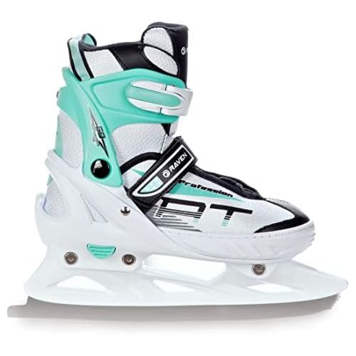  RAVEN 2in1 Schlittschuhe Inline Skates Inliner Profession White/Mint verstellbar