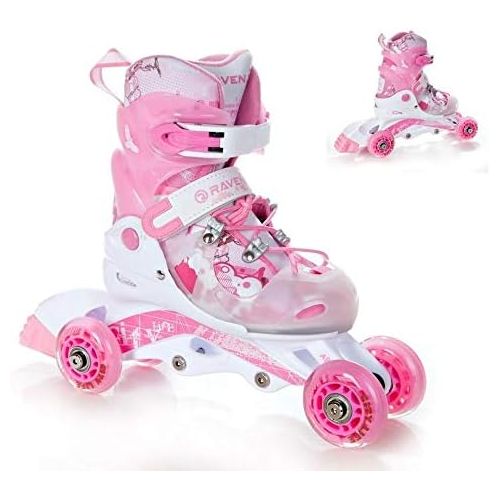  RAVEN 3in1 Kinder Inline Skates Triskates/Rollschuhe Princess