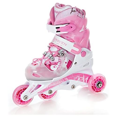  RAVEN 3in1 Kinder Inline Skates Triskates/Rollschuhe Princess