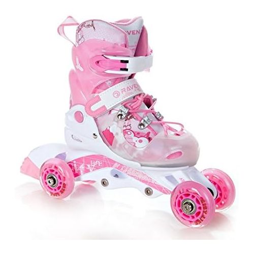  RAVEN 3in1 Kinder Inline Skates Triskates/Rollschuhe Princess