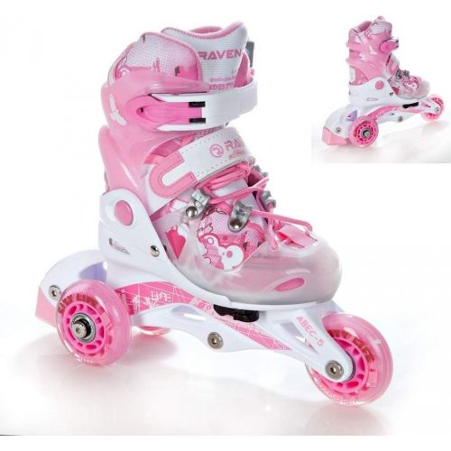  RAVEN 3in1 Kinder Inline Skates Triskates/Rollschuhe Princess