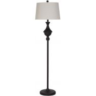 Ravenna Home Classic Metal Floor Lamp, 58H, Brushed Nickel (LED Bulb Included)