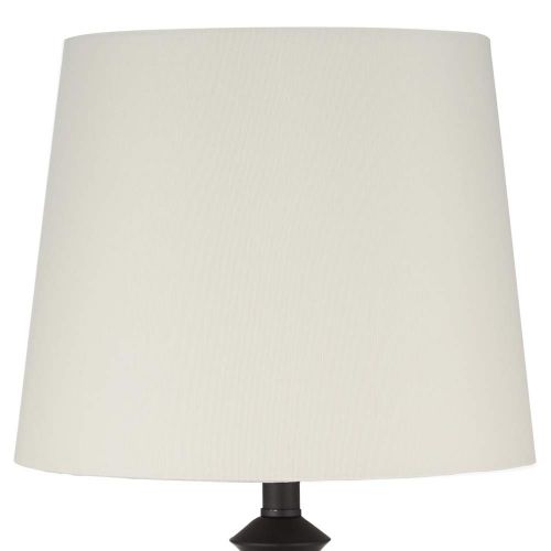  Ravenna Home Dark Bronze Small Accent Table Lamp,18.5H, With Bulb, White Shade