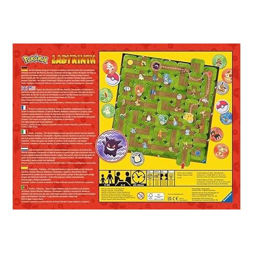  Ravensburger Pokemon Labyrinth - An Entertaining Family Board Game for Kids & Adults | Age 7 & Up | Engaging Gameplay | High Replay Value | 2 - 4 Players