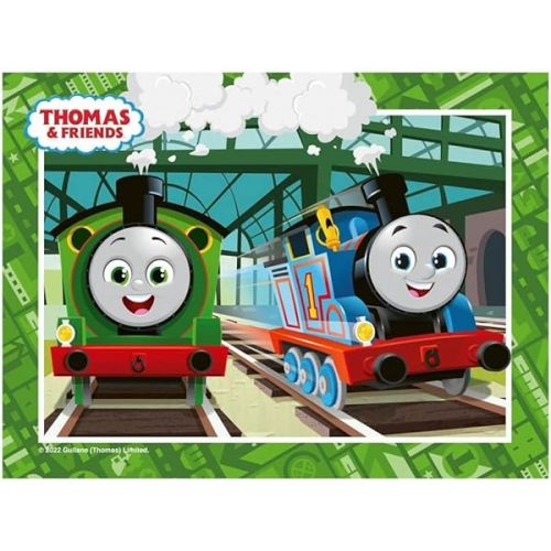  Ravensburger Thomas & Friends Jigsaw Puzzles for Kids Age 3 Years Up - 4 in a Box (12, 16, 20, 24 Pieces) - Educational Toys for Toddlers
