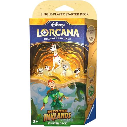  Ravensburger Disney Lorcana TCG: Into the Inklands Starter Deck: Amber & Emerald | Engaging Gameplay | Over 200 Original Disney Artworks | Ideal for Ages 8 and Up