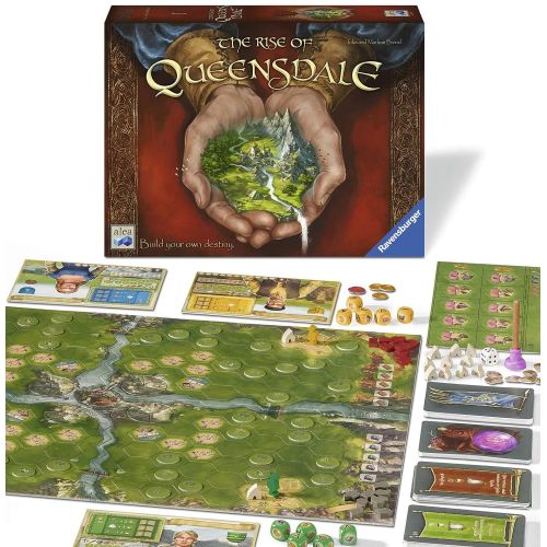  Ravensburger 82412 The Rise of Queensdale Strategy Board Game, Brown