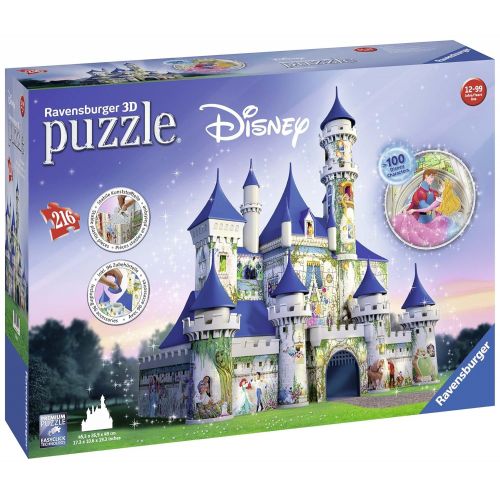  Ravensburger Disney Castle 216 Piece 3D Jigsaw Puzzle for Kids and Adults - Easy Click Technology Means Pieces Fit Together Perfectly