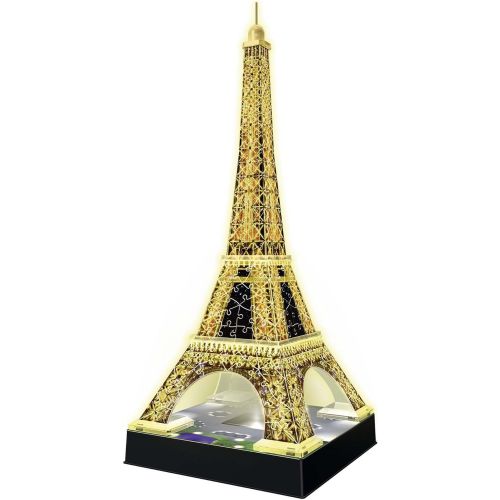  [아마존베스트]Ravensburger Eiffel Tower - Night Edition - 216 Piece 3D Jigsaw Puzzle for Kids and Adults - Easy Click Technology Means Pieces Fit Together Perfectly