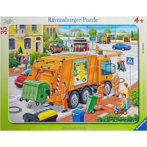  [아마존베스트]Ravensburger Waste Collection 35Piece Frame Jigsaw Puzzle for Kids  Everypiece is Unique, Piece Fit Together Perfectly