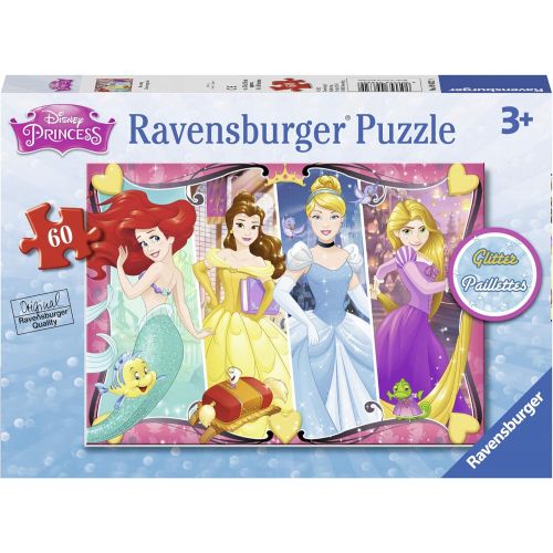  [아마존베스트]Ravensburger - Disney Princess Heartsong 60 Piece Glitter Jigsaw Puzzle for Kids  Every Piece is Unique, Pieces Fit Together Perfectly