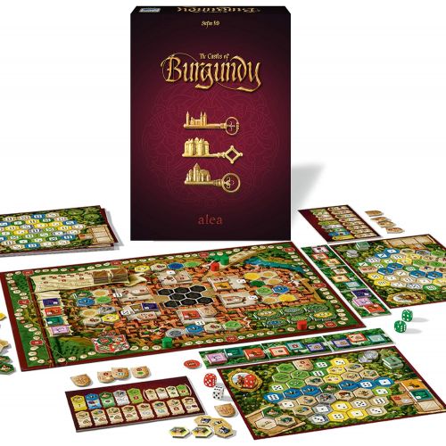  Ravensburger Castles of Burgundy Strategy Game for Ages 12 & Up - 20th Anniversary Alea - Trade. Build. Rule The Realm!, Model:26925