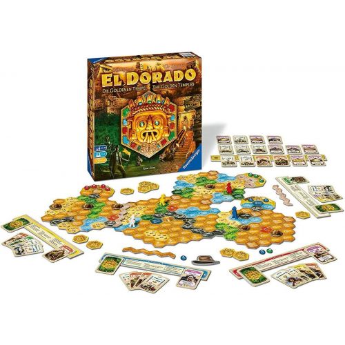  Ravensburger The Quest for El Dorado: Golden Temples Adventure Family Game for Ages 10 & Up - 2ND Expansion to 2017 Spiel De Jahres Finalist (26129)