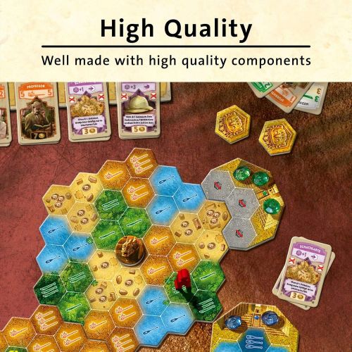  Ravensburger The Quest for El Dorado: Golden Temples Adventure Family Game for Ages 10 & Up - 2ND Expansion to 2017 Spiel De Jahres Finalist (26129)
