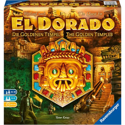  Ravensburger The Quest for El Dorado: Golden Temples Adventure Family Game for Ages 10 & Up - 2ND Expansion to 2017 Spiel De Jahres Finalist (26129)