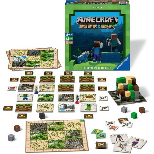  Ravensburger Minecraft: Builders & Biomes Strategy Board Game Ages 10 & Up - Amazon Exclusive