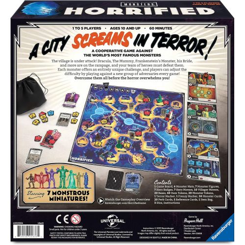  Ravensburger Horrified: Universal Monsters Strategy Board Game for Ages 10 & Up (60001836)