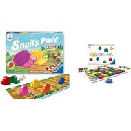 Ravensburger Snails Pace Race Game for Age 3 & Up - Quick Childrens Racing Game Where Everyone Wins! & Colorama for Ages 3 & Up - Fast Childrens Game of Patterns and Shapes