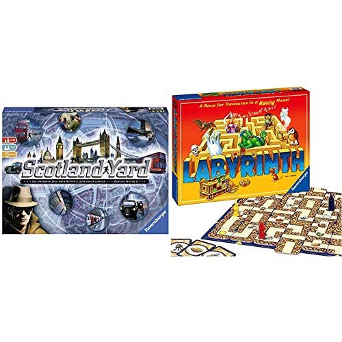  Ravensburger Scotland Yard - Family Game & Labyrinth Family Board Game for Kids and Adults Age 7 and Up - Millions Sold, Easy to Learn and Play with Great Replay Value (26448)