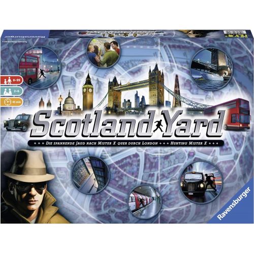  Ravensburger Scotland Yard - Family Game & Labyrinth Family Board Game for Kids and Adults Age 7 and Up - Millions Sold, Easy to Learn and Play with Great Replay Value (26448)