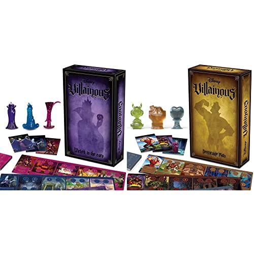  Ravensburger Disney Villainous: Despicable Plots Strategy Board Game & Disney Villainous: Wicked To The Core Strategy Board Game, Stand-Alone & Expansion To The 2019 Toty Game of T