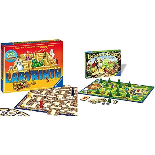  Ravensburger Enchanted Forest - Childrens Game & Labyrinth Family Board Game for Kids and Adults Age 7 and Up - Millions Sold, Easy to Learn and Play with Great Replay Value (26448)