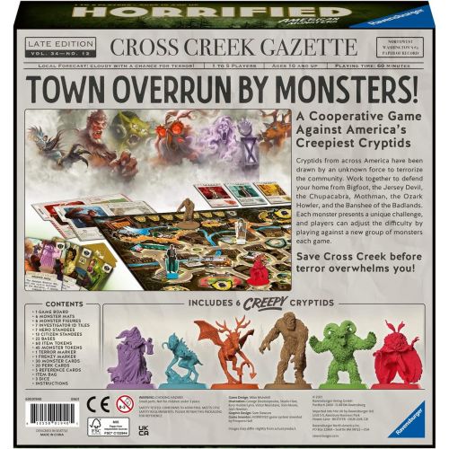  Ravensburger Horrified: American Monsters Strategy Board Game for Ages 10 & Up