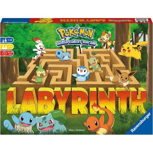  Ravensburger Pokemon Labyrinth Family Board Game for Kids & Adults Age 7 & Up - So Easy to Learn & Play with Great Replay Value