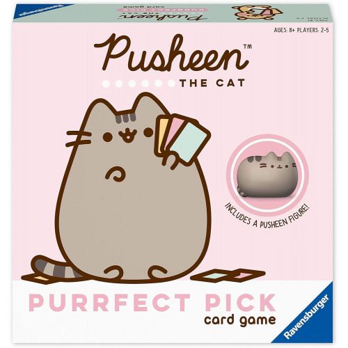  Ravensburger Pusheen Purrfect Pick: A Family Game for Cat Lovers and Pusheen Fans Ages 8 and Up , Pink