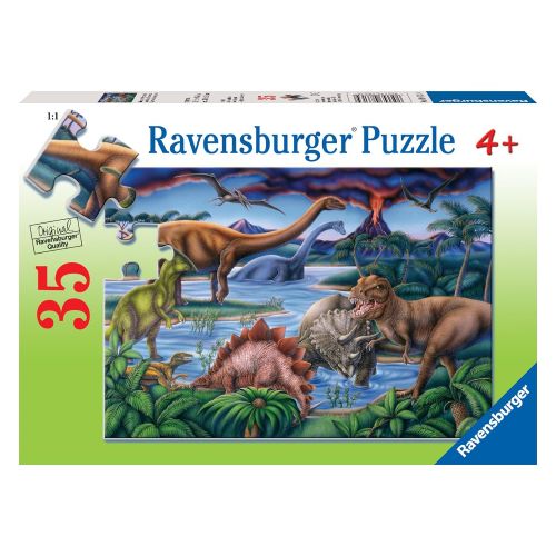  Ravensburger Dinosaur Playground - 35 Piece Jigsaw Puzzle for Kids  Every Piece is Unique, Pieces Fit Together Perfectly