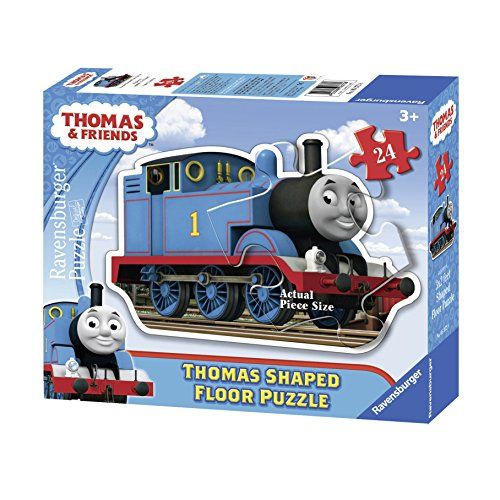  Ravensburger Thomas & Friends: Thomas The Tank Engine 24 Piece Shaped Floor Jigsaw Puzzle for Kids  Every Piece is Unique, Pieces Fit Together Perfectly