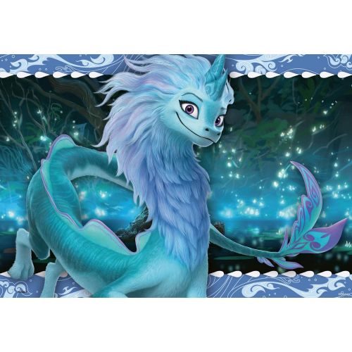  Ravensburger Disney Raya and The Last Dragon 2 x 24 Piece Jigsaw Puzzle Set for Kids 05097 Every Piece is Unique, Pieces Fit Together Perfectly