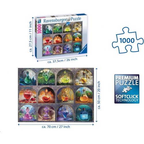  Ravensburger Magical Potions 1000 Piece Jigsaw Puzzle for Adults 16816 Every Piece is Unique, Softclick Technology Means Pieces Fit Together Perfectly