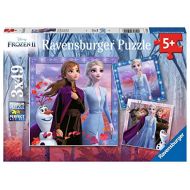 Ravensburger 05011 Disney Frozen 2 The Journey Starts 3 X 49 Piece Jigsaw Puzzles for Kids Value Set of 3 Puzzles in a Box Every Piece is Unique Pieces Fit Together Perfe