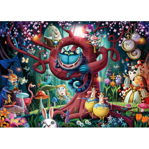  Ravensburger Most Everyone is Mad 1000 Piece Puzzle for Adults Alice in Wonderland Theme, Every Piece is Unique, Softclick Technology Means Pieces Fit Together Perfectly