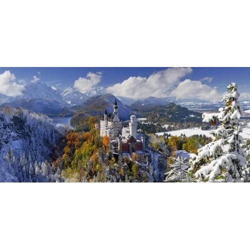  Ravensburger Neuschwanstein Castle 2000 Piece Panorama XXL Jigsaw Puzzle for Adults ? Softclick Technology Means Pieces Fit Together Perfectly