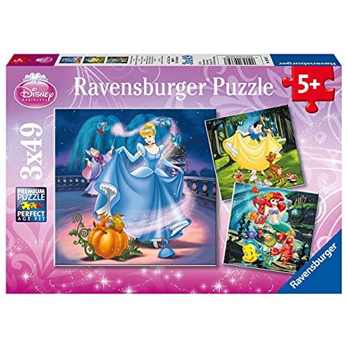  Ravensburger Disney: Princesses Jigsaw Puzzle (3 x 49 Piece)