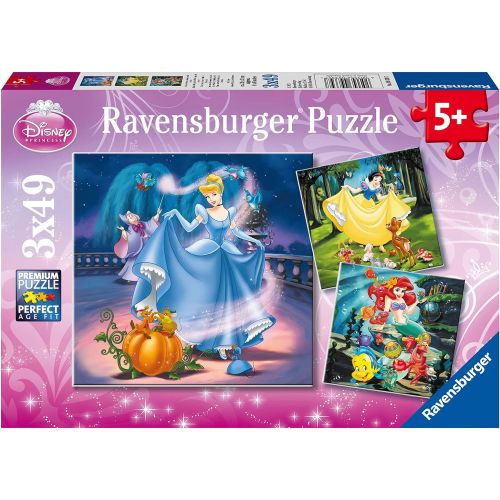  Ravensburger Disney: Princesses Jigsaw Puzzle (3 x 49 Piece)