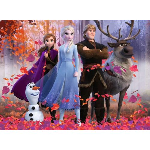  Ravensburger 12867 Disney Frozen 2 Magic of the Forest 100 Piece Jigsaw Puzzle for Kids Every Piece is Unique Pieces Fit Together Perfectly, Multi