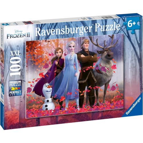  Ravensburger 12867 Disney Frozen 2 Magic of the Forest 100 Piece Jigsaw Puzzle for Kids Every Piece is Unique Pieces Fit Together Perfectly, Multi