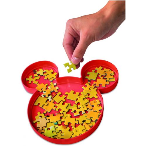  Ravensburger 17975 Disney Mickey Mouse Sort & Go Jigsaw Puzzle Accessory Sturdy and Easy to Use Plastic Mickey Mouse Head Shaped Sorting Trays for Puzzles Up to 1000 Pieces,Red