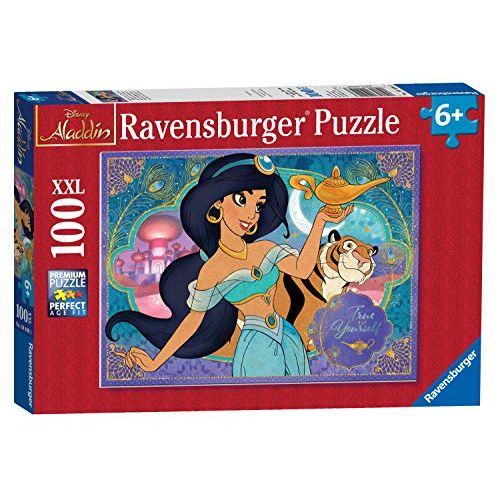  Ravensburger Disney Princess Adventureous Spirit 100 Piece XXL Jigsaw Puzzle for Kids Every Piece is Unique, Pieces Fit Together Perfectly, Multicoloured