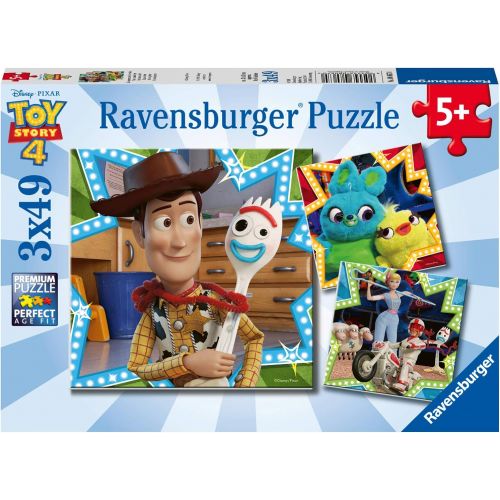  Ravensburger 08067 Disney Pixar Toy Story 4 3 X 49 Piece Jigsaw Puzzles Vakue Set of 3 Puzzles in a Box