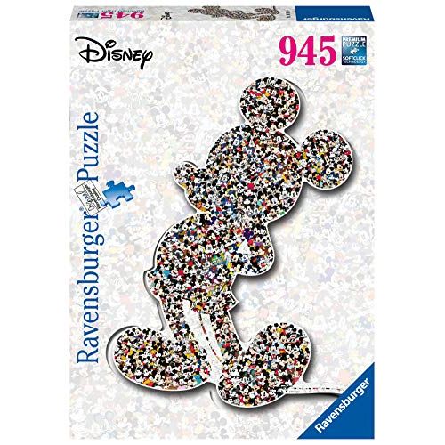  Ravensburger Disney Mickey Mouse Shaped 945 Piece Jigsaw Puzzle for Adults ? Every Piece is Unique, Softclick Technology Means Pieces Fit Together Perfectly