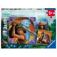 Ravensburger Disney Raya and The Last Dragon 3 x 49 Piece Jigsaw Puzzle Set for Kids 05098 Every Piece is Unique, Pieces Fit Together Perfectly