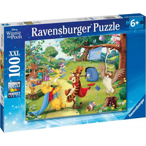  Ravensburger Disney?Pooh to The Rescue 100 XXL Piece Jigsaw Puzzle for Kids 12997 Every Piece is Unique, Pieces Fit Together Perfectly