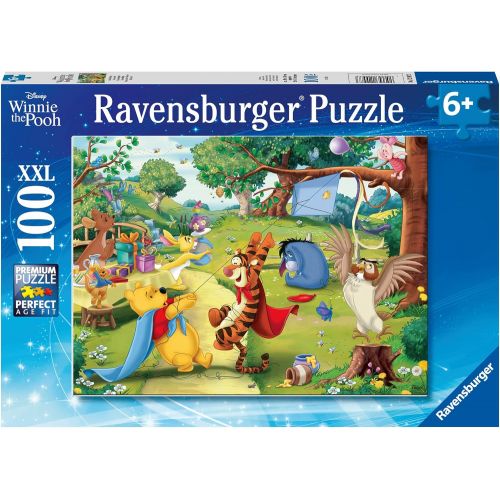  Ravensburger Disney?Pooh to The Rescue 100 XXL Piece Jigsaw Puzzle for Kids 12997 Every Piece is Unique, Pieces Fit Together Perfectly